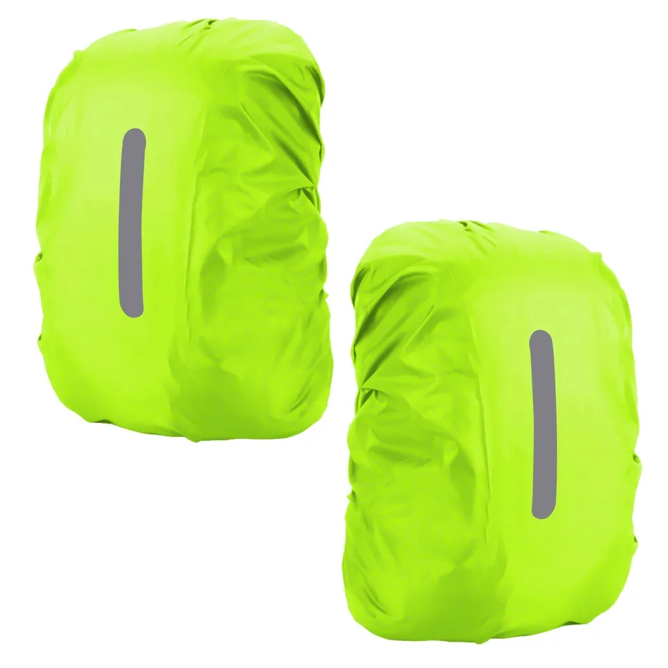 Intirilife Rucksack Regenschutz Gelb 55L Reflektor