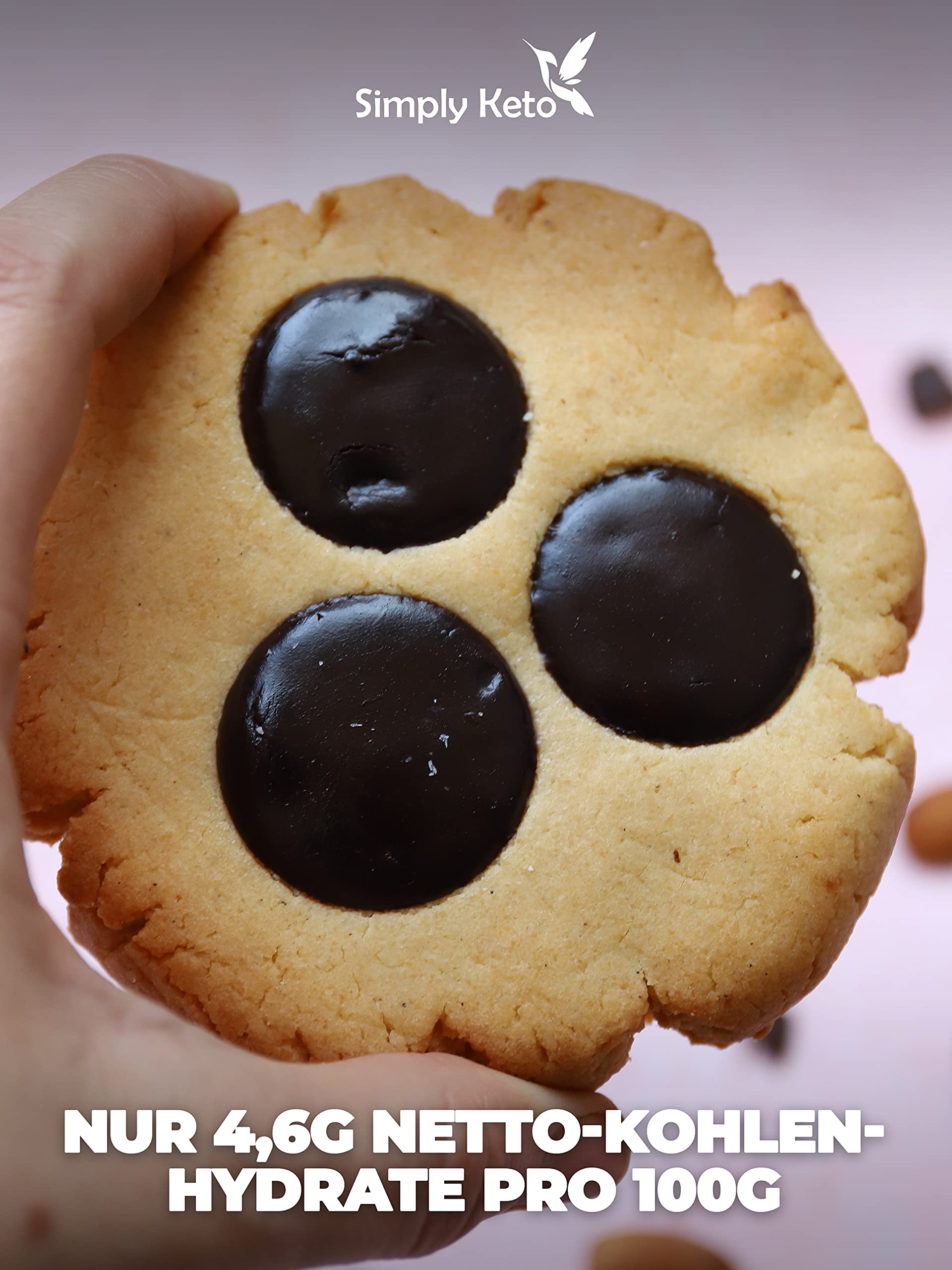 Simply Keto Monster Cookie zuckerfrei 110 g Mandel