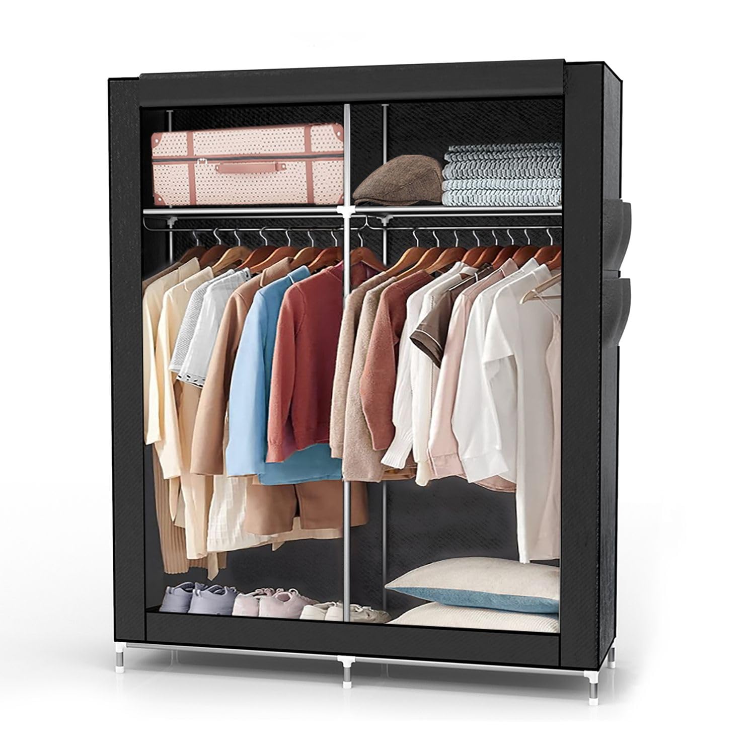 Intirilife Faltschrank 108x170x45 creme beige Reissverschluss