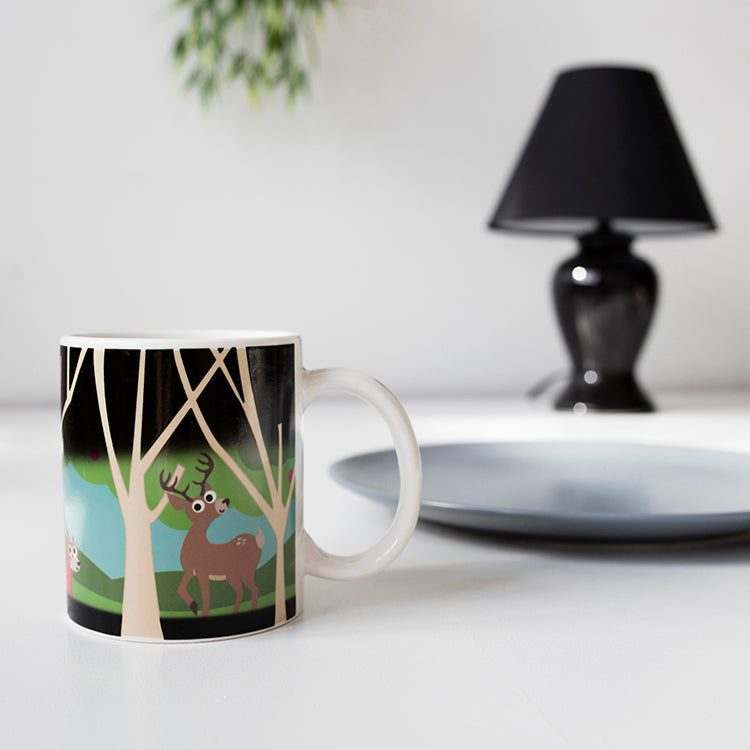 Kikkerland Woodlands Morph Tasse 325 ml Thermo Farbwechsel