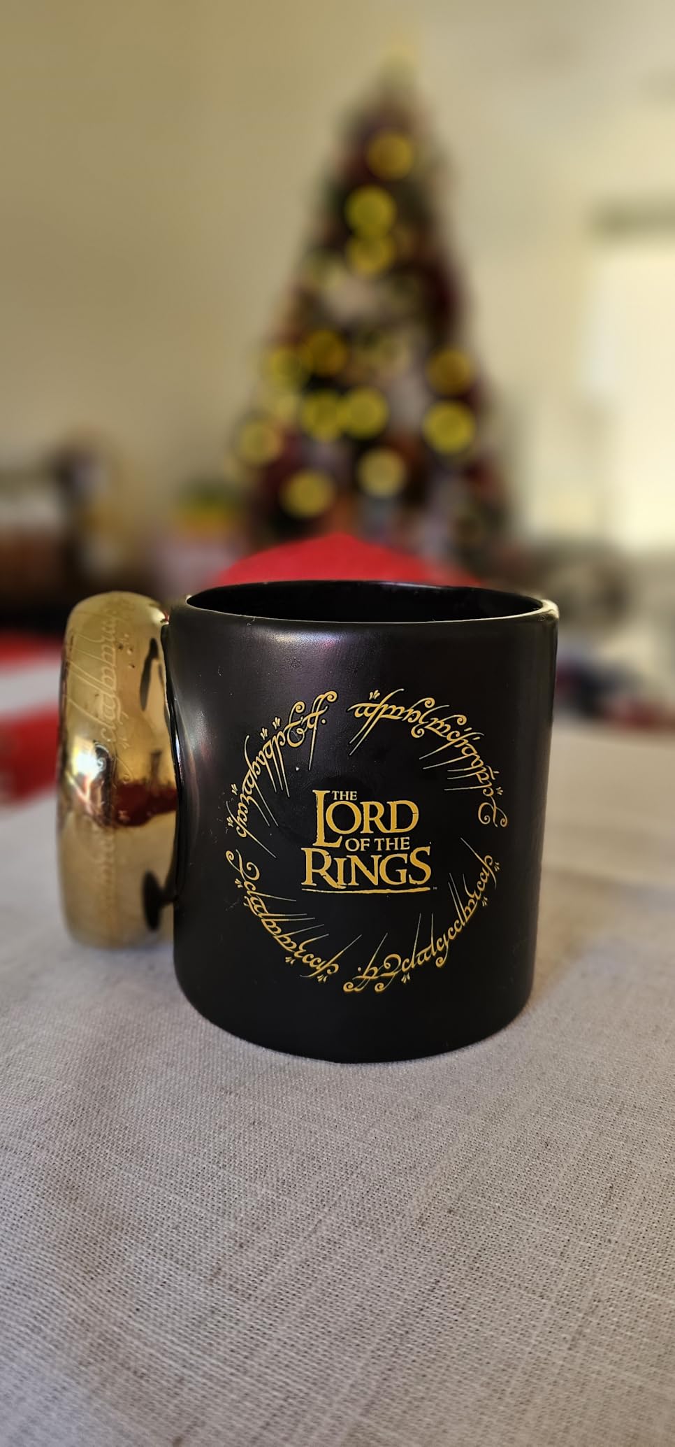 Paladone Herr der Ringe Eine Ring Becher 500 ml Keramik gold