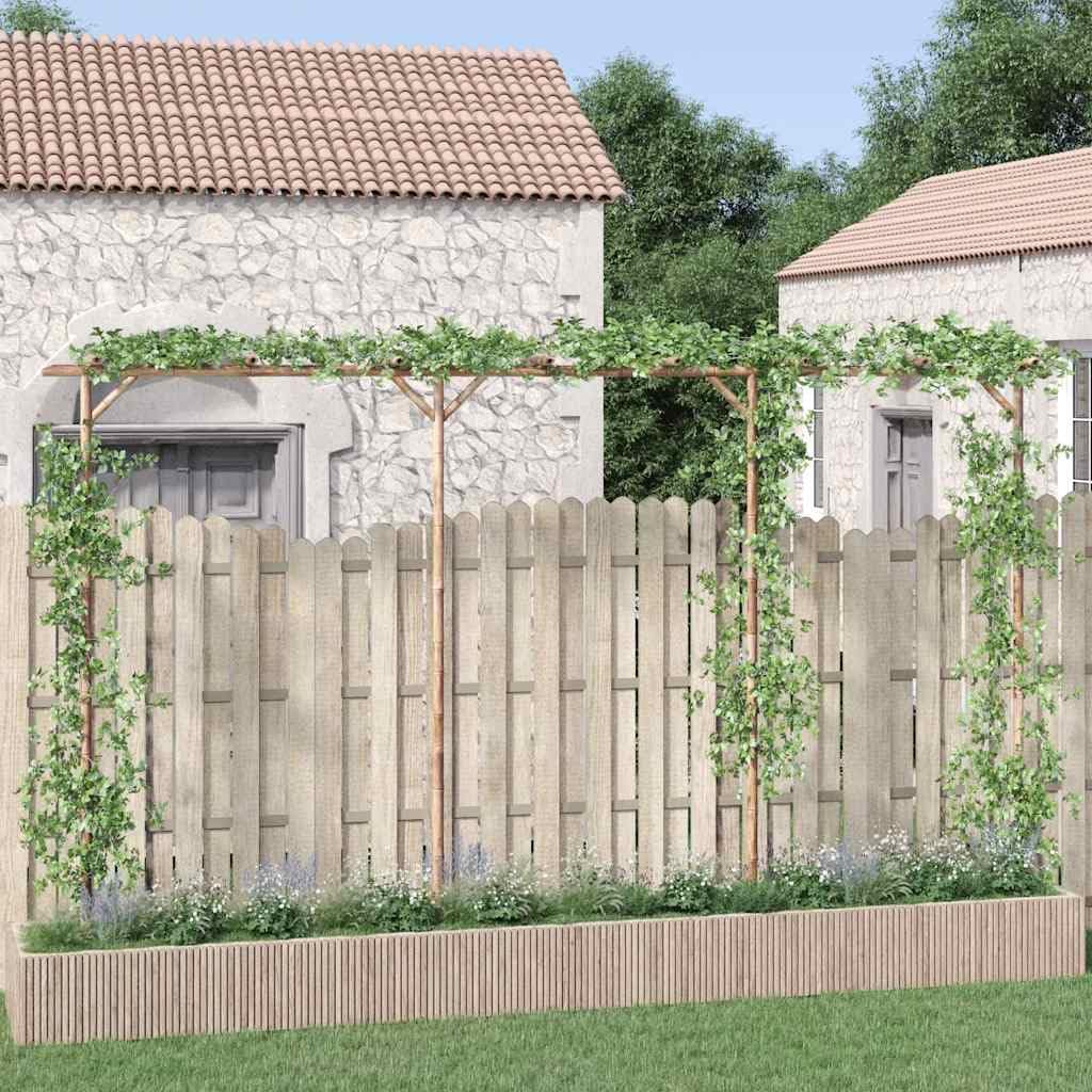 vidaXL Heim & Garten Pergola Bambus Rankhilfe natur