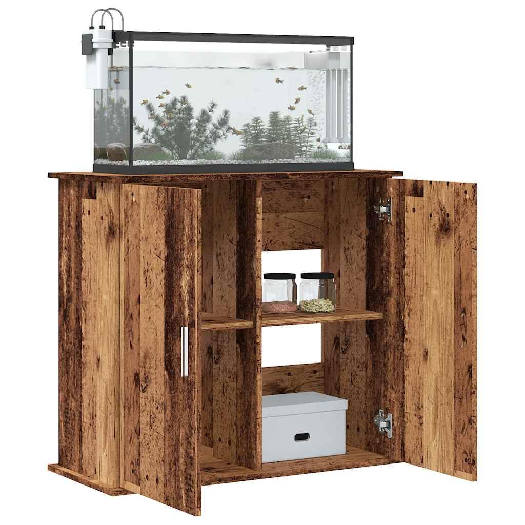 vidaXL Tierbedarf Aquariumständer Altholz 81x36x73 cm