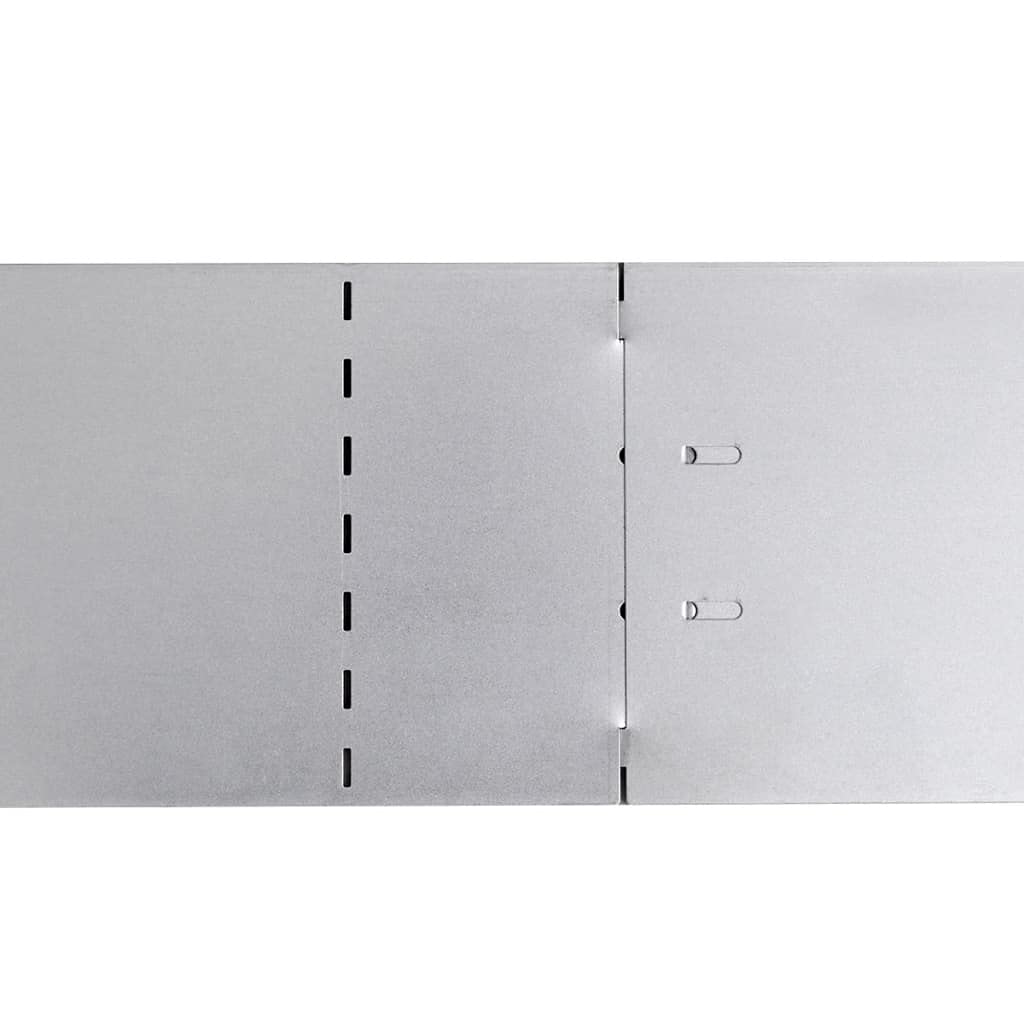vidaXL Rasenkante Verzinkt 100x14cm 10er Stahl