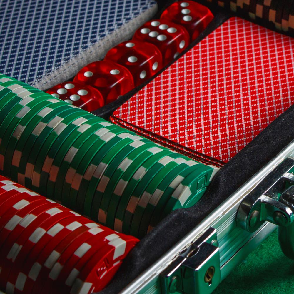 Serenelife Game Tables Pokerkoffer 200 Chips Alu