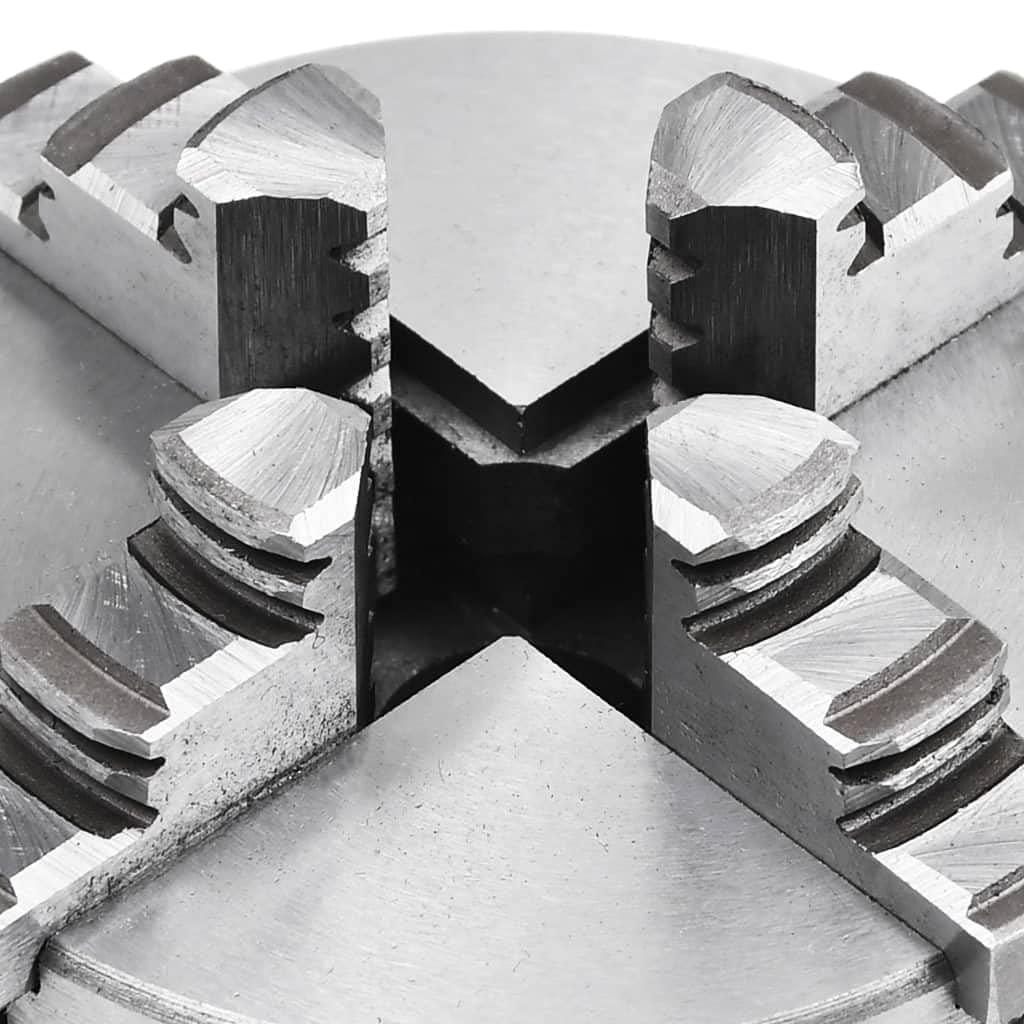 vidaXL Drehfutter 4-Backen Selbstzentrierend 80 mm Stahl