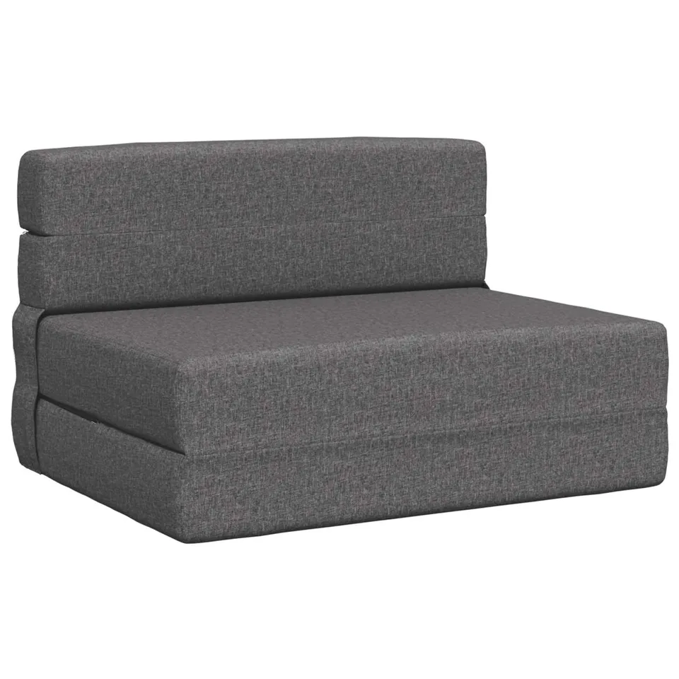 vidaXL Möbel Klappsofa Bett Schlafsofa Hellgrau 174 cm Stoff