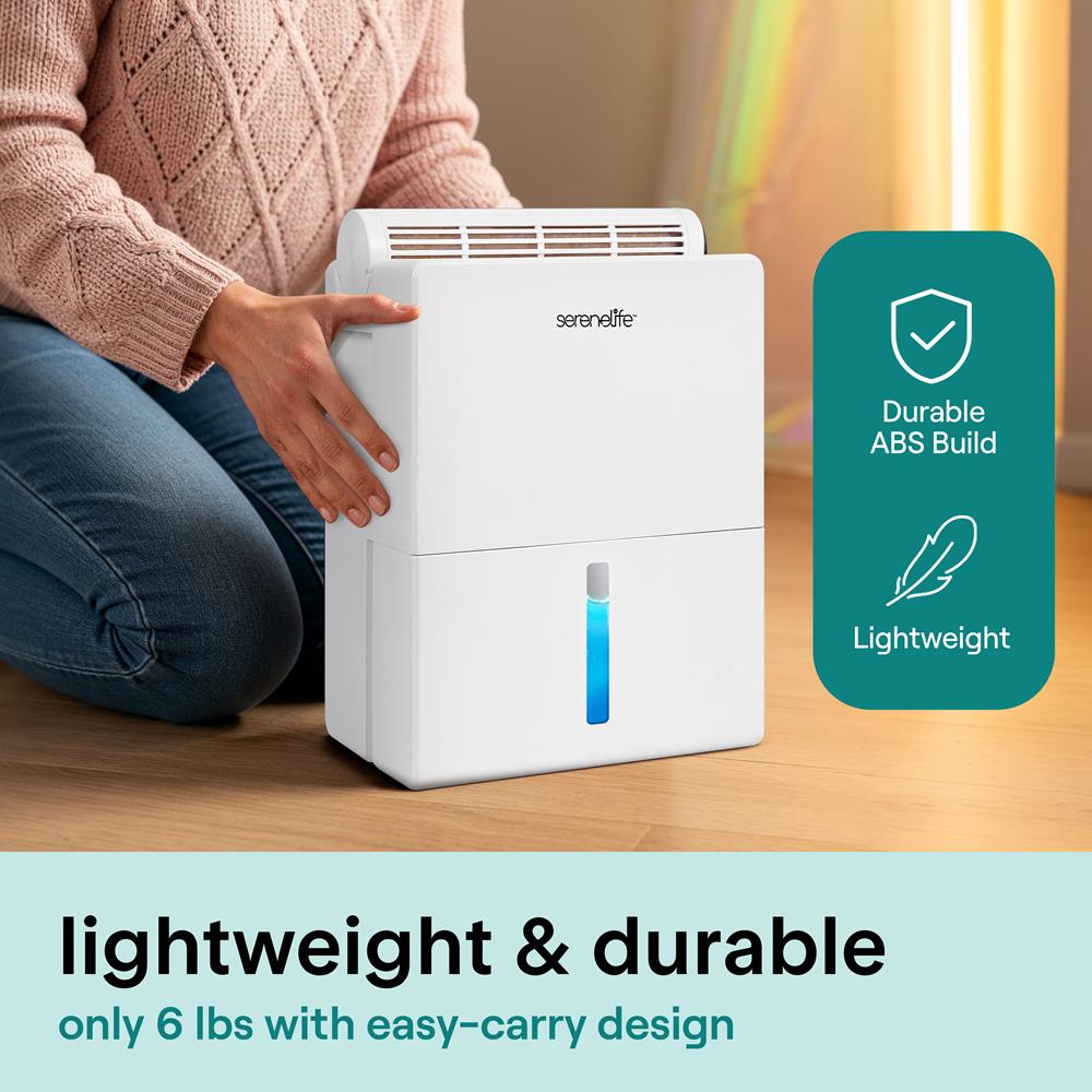 Serenelife DeHumidifiers Luftentfeuchter 2in1 Weiß 54W
