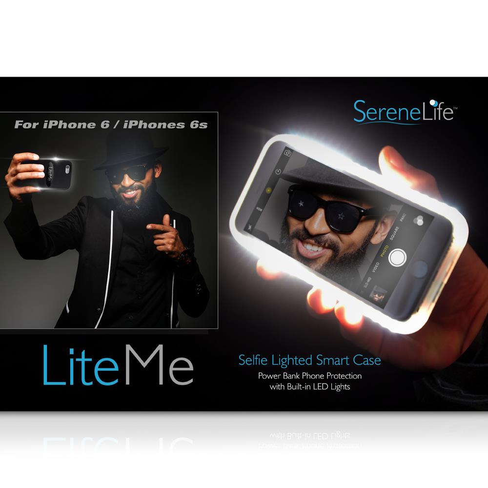 Serenelife Lite-Me iPhone 6/6s Handyhülle LED schwarz