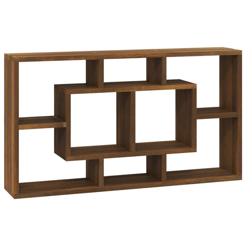 vidaXL Heim & Garten Wandregal 8 Fächer Weiß 85 cm