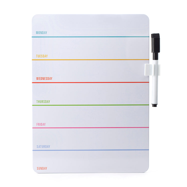 Kikkerland Weekly Memotafel Whiteboard Woche