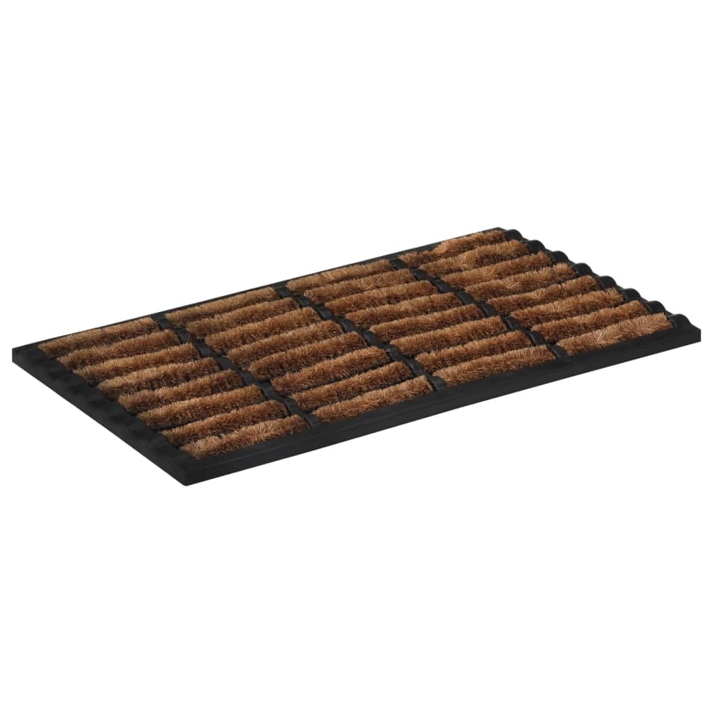vidaXL Heim & Garten Fußmatte 45x75 cm rechteckig Kokos rutschfest