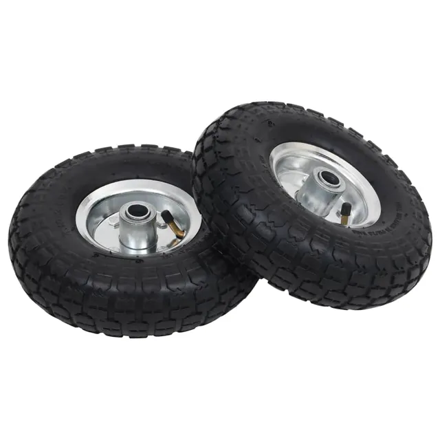 vidaXL Sackkarrenrad 4.10/3.50-4 Gummi 2 Stück 260x83 mm