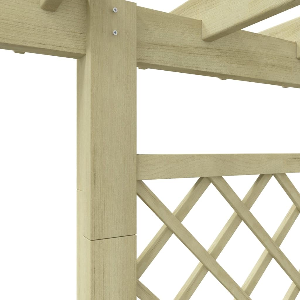 vidaXL Heim & Garten Pergola mit Pflanzkasten 162x56x204 cm Holz