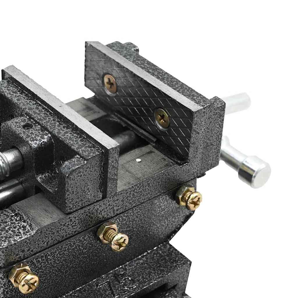vidaXL Maschinenschraubstock Kreuztisch Gusseisen 70mm