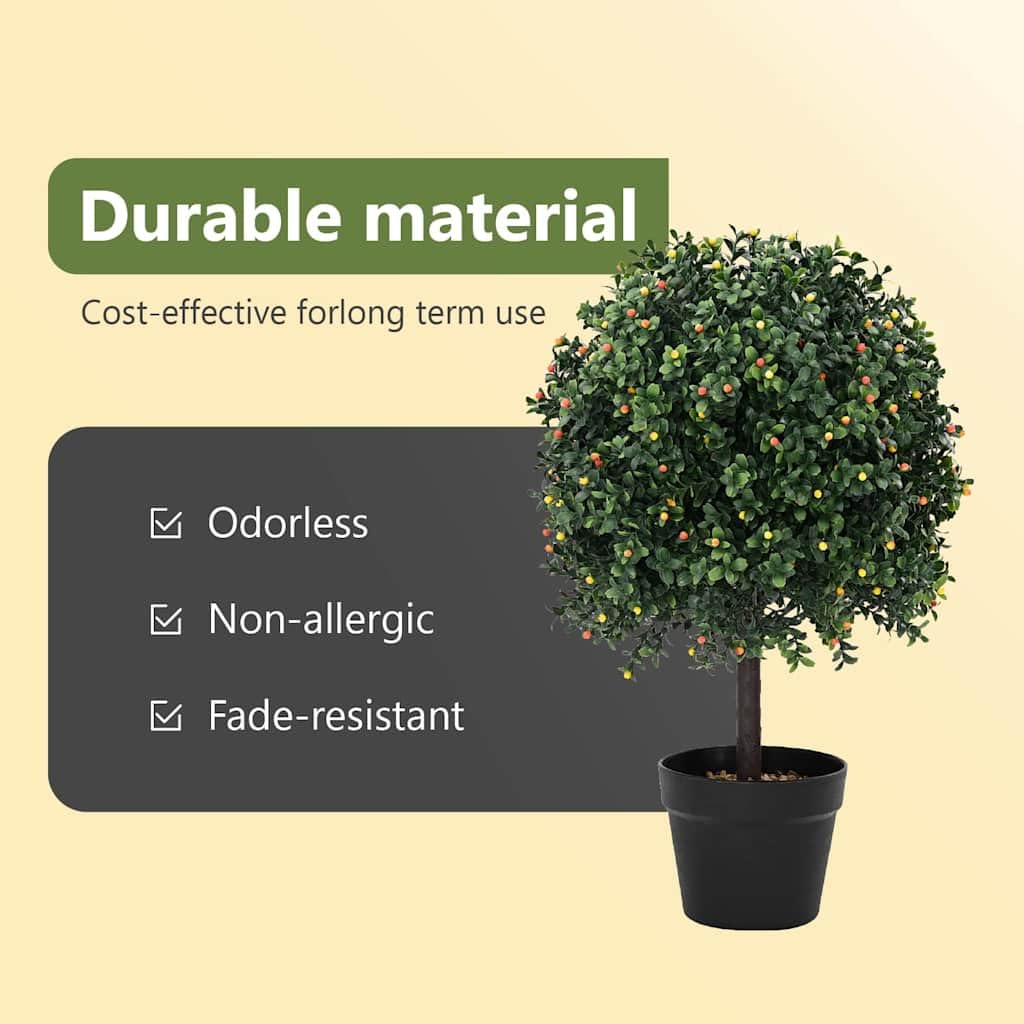 vidaXL Heim & Garten Buche Kugel Kunstpflanze grün 50 cm