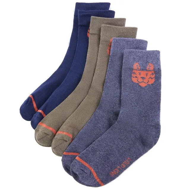 vidaXL Baby & Kleinkind Kindersocken Tiger 30-34 5 Paar Baumwolle