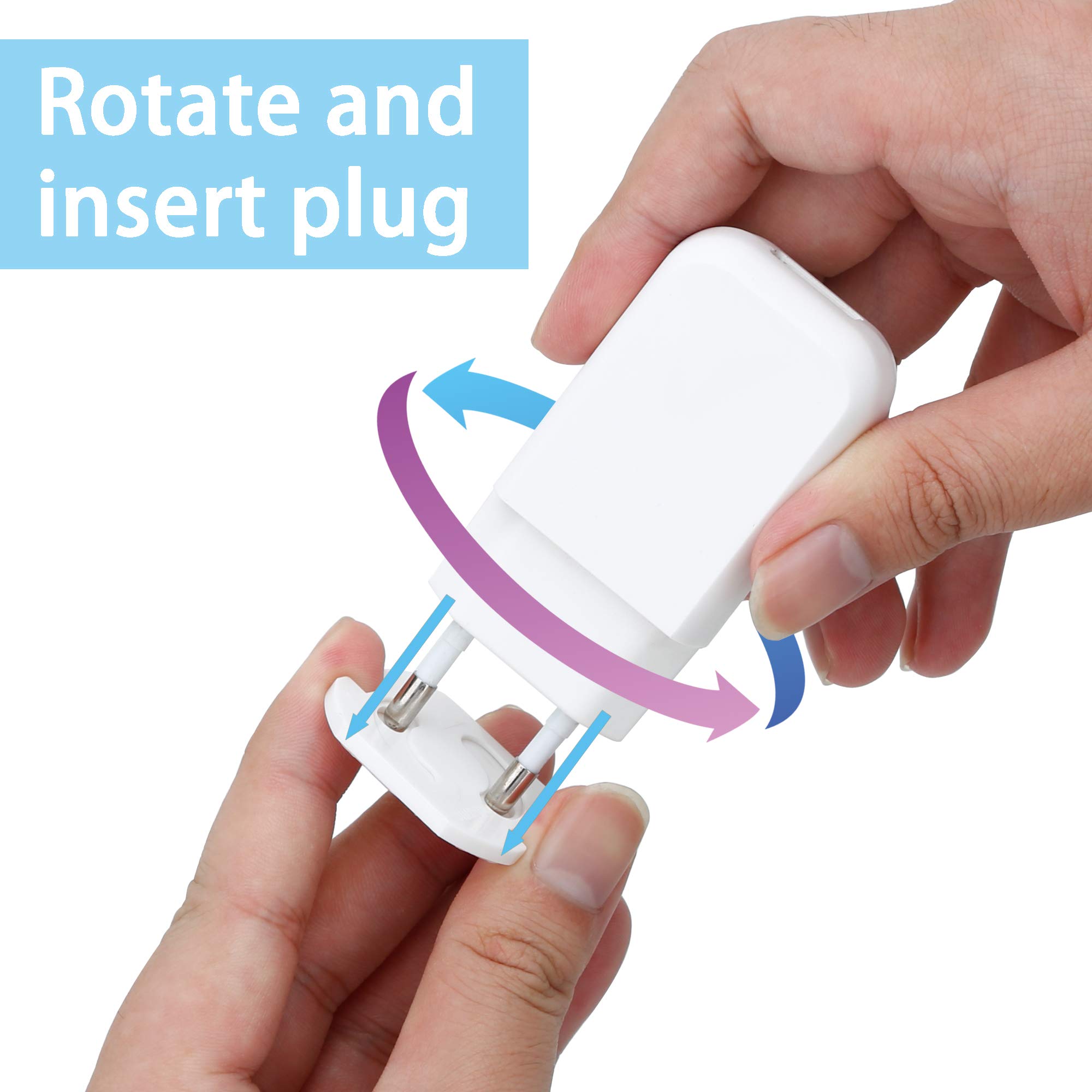 Intirilife Steckdosenschutz kleben weiß 20er Set 3,7x3 cm