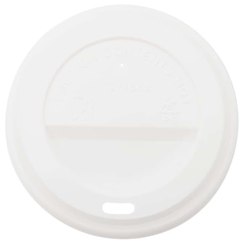 vidaXL Deckel für Pappbecher Ø90mm Weiß 1000 Stück 12oz 16oz