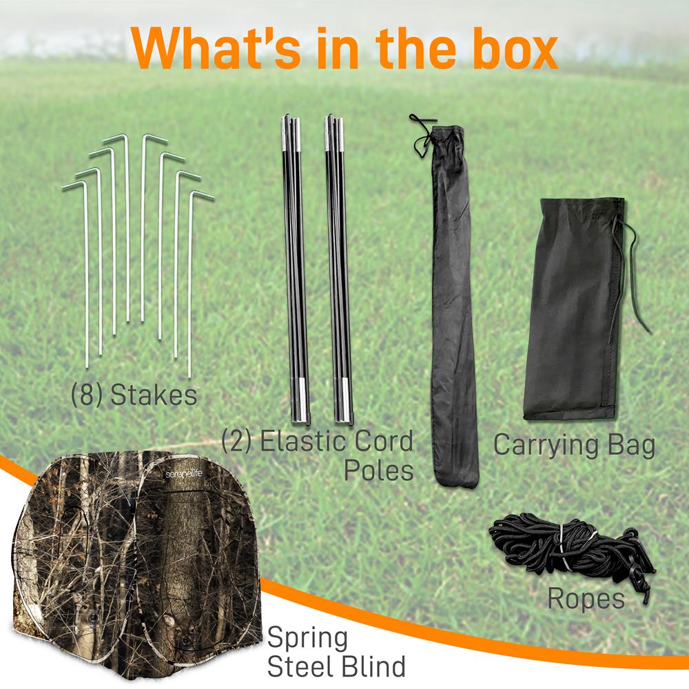 Serenelife Tarnzelt Ansitzzelt 1 Person Camo 152cm