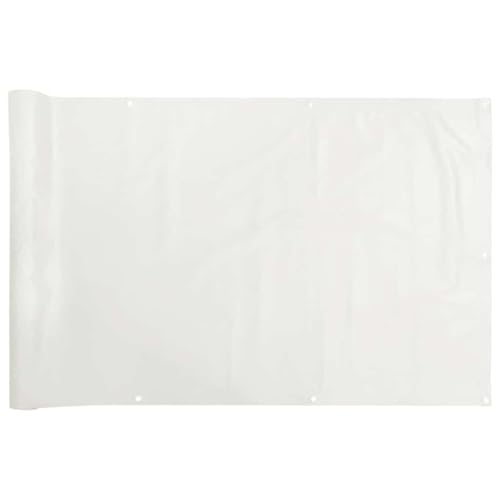 vidaXL Heim & Garten Sichtschutzmatte Weiß PVC