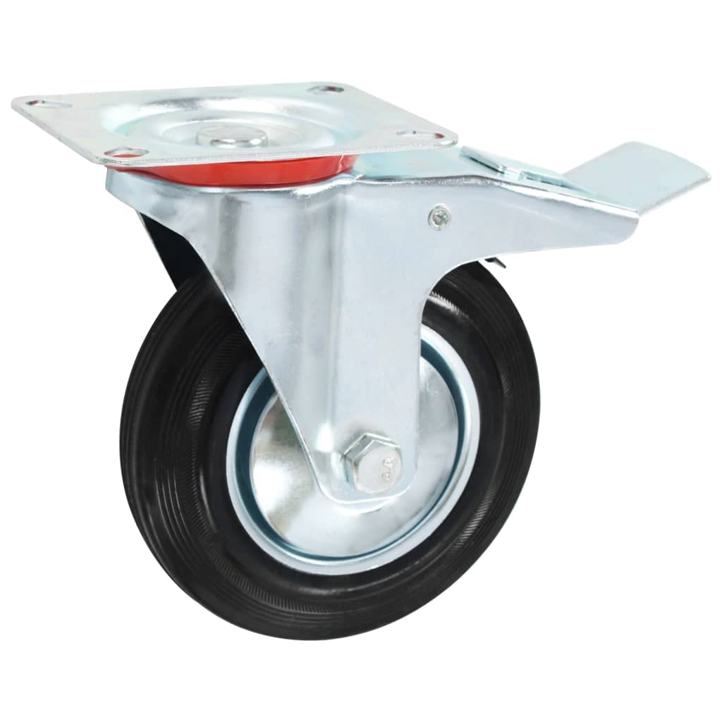 vidaXL Rollen 160 mm Möbelrollen 4 Stück Gummi leise