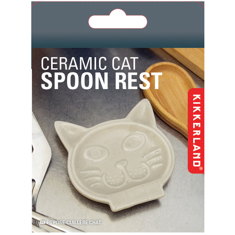 Kikkerland Home Cat Löffelablage Keramik Katze