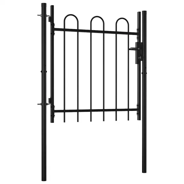 vidaXL Boxtel Gartentor 100x75 cm Stahl Bügelaufsatz