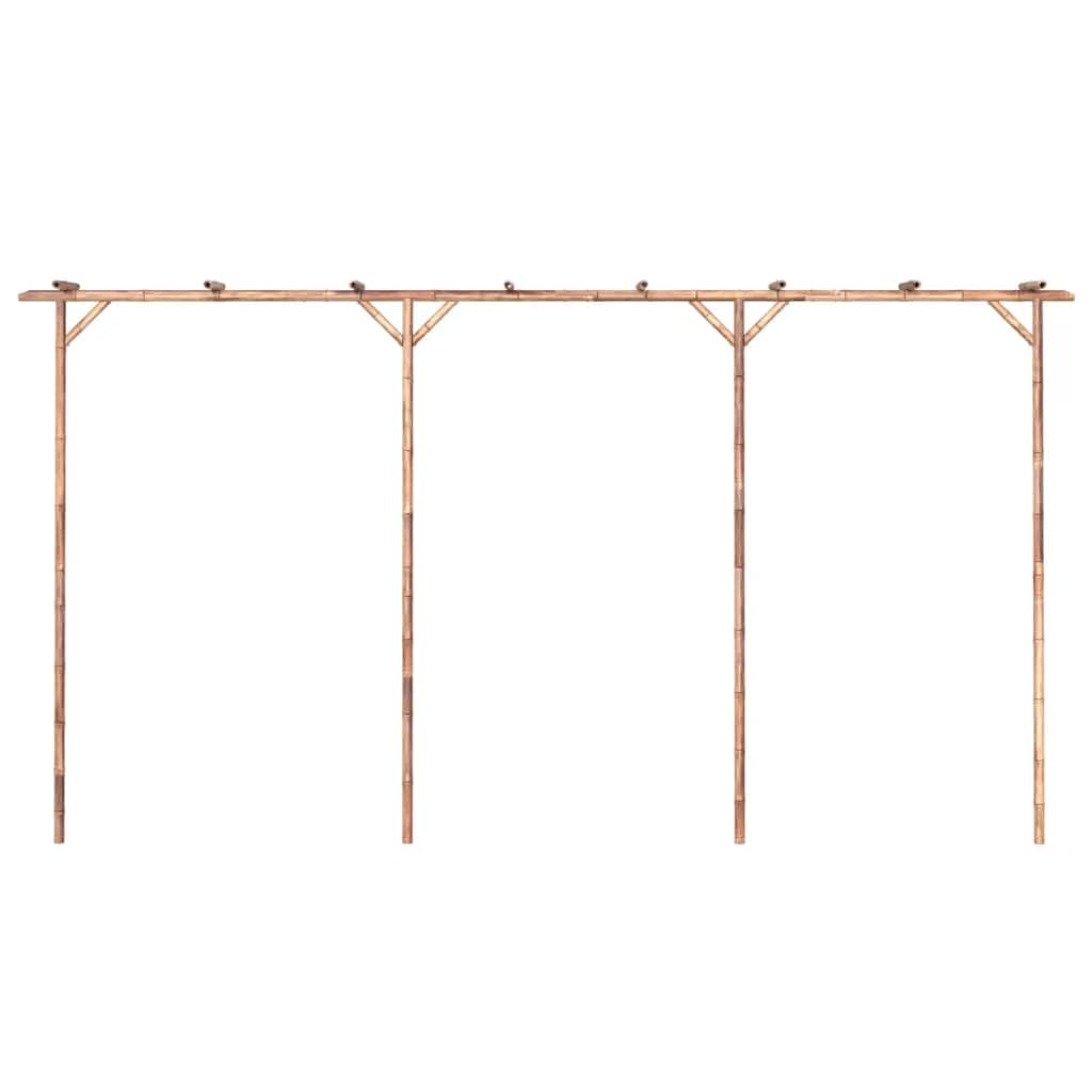 vidaXL Heim & Garten Pergola Bambus Rankhilfe natur