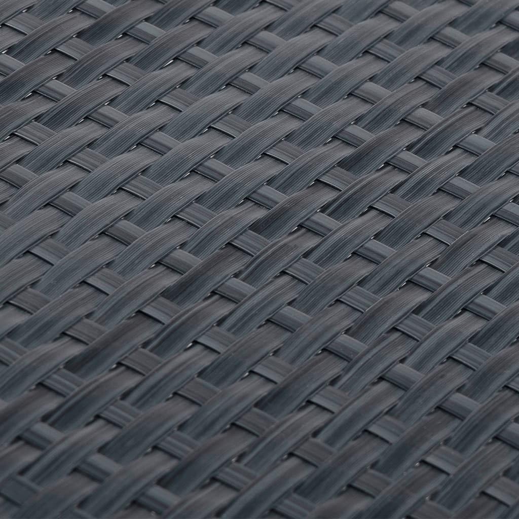 vidaXL Balkon-Sichtschutz Anthrazit 400x80cm PE Rattan-Optik