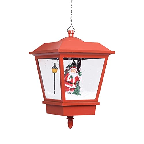 vidaXL Heim & Garten Weihnachts-Hängelampe LED Rot Weihnachtsmann
