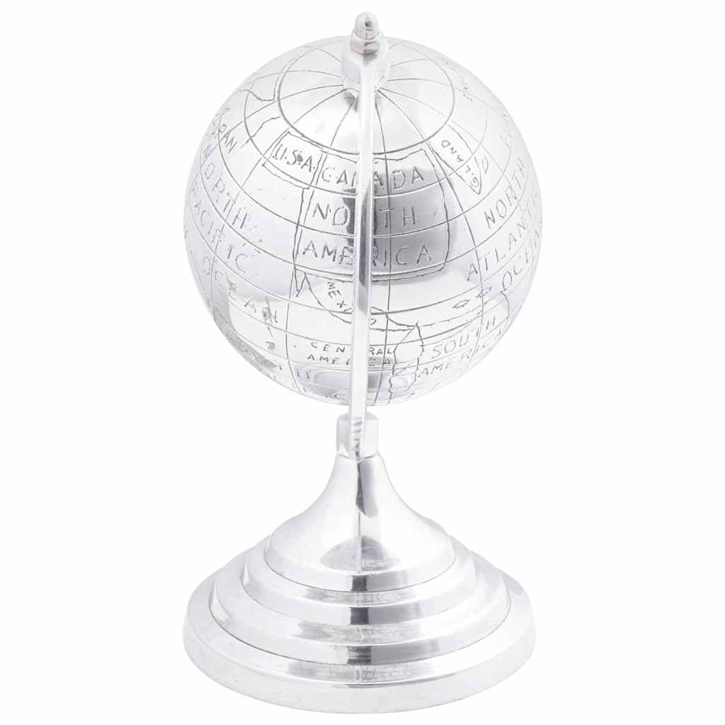 vidaXL Heim & Garten Skulptur Silber 16,5x14x26 cm Aluminium