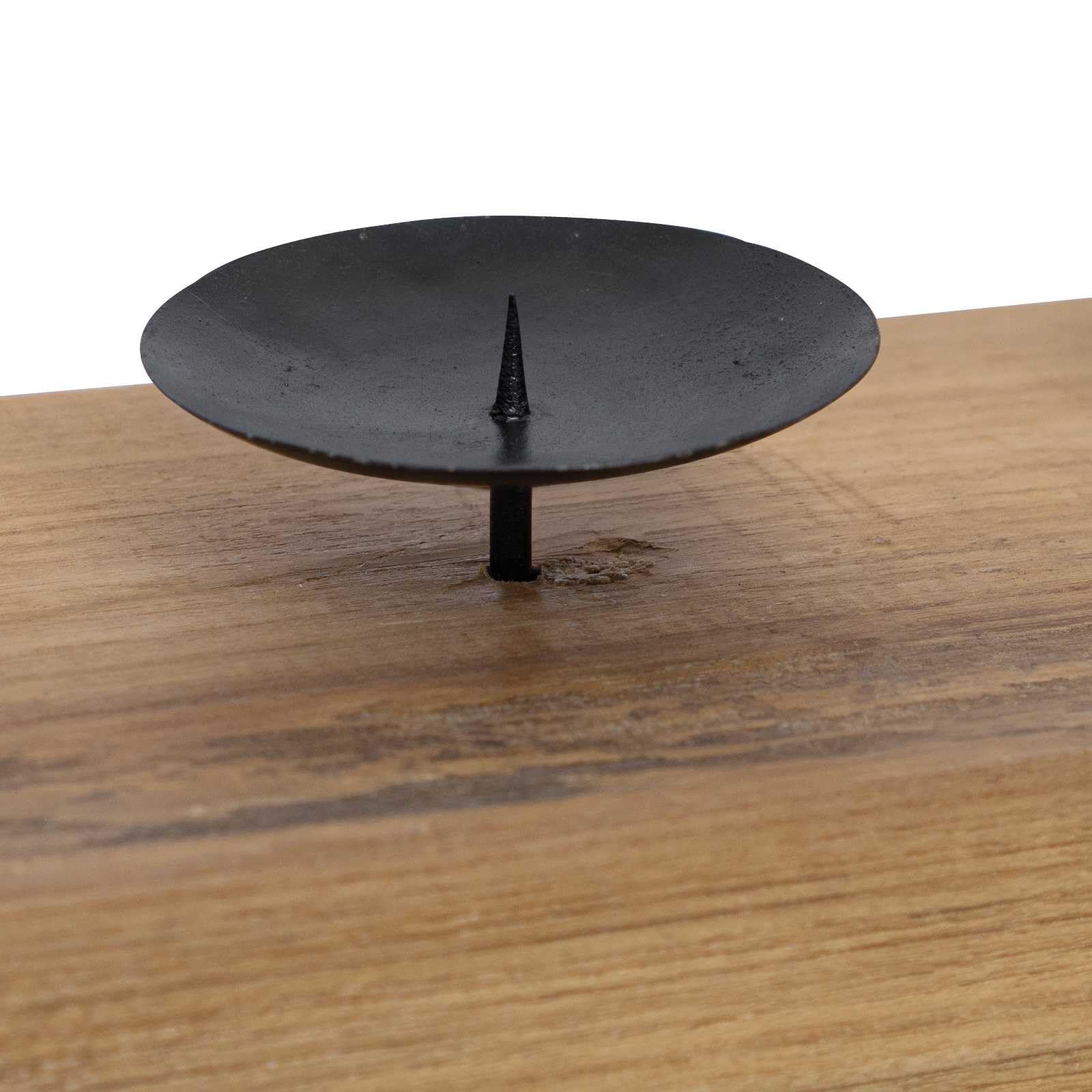 vidaXL Heim & Garten Kerzenhalter Natur 50 cm Teak Massivholz