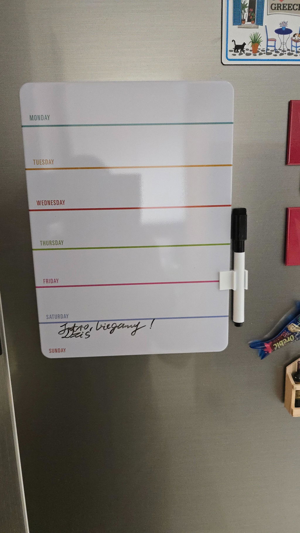Kikkerland Weekly Memotafel Whiteboard Woche