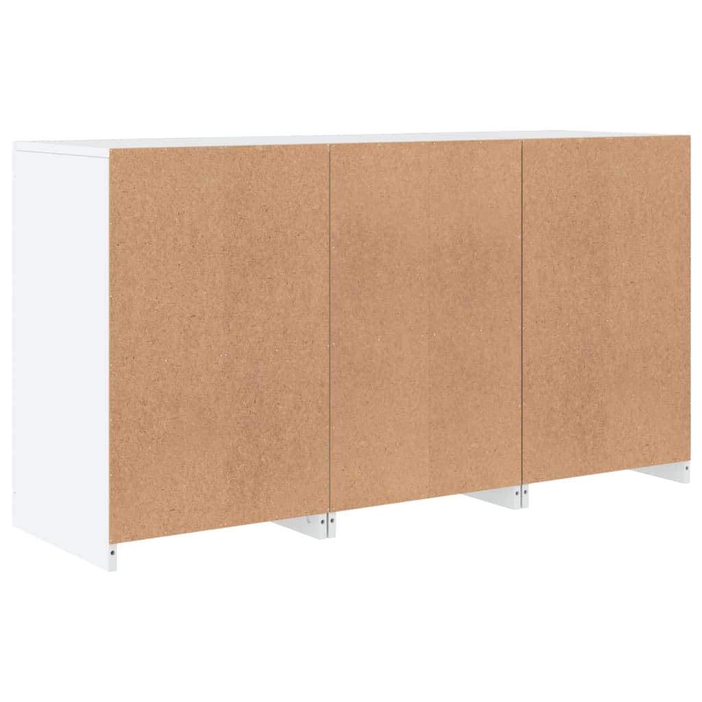 vidaXL Möbel Sideboard Weiß 123x37x67 cm mit LED