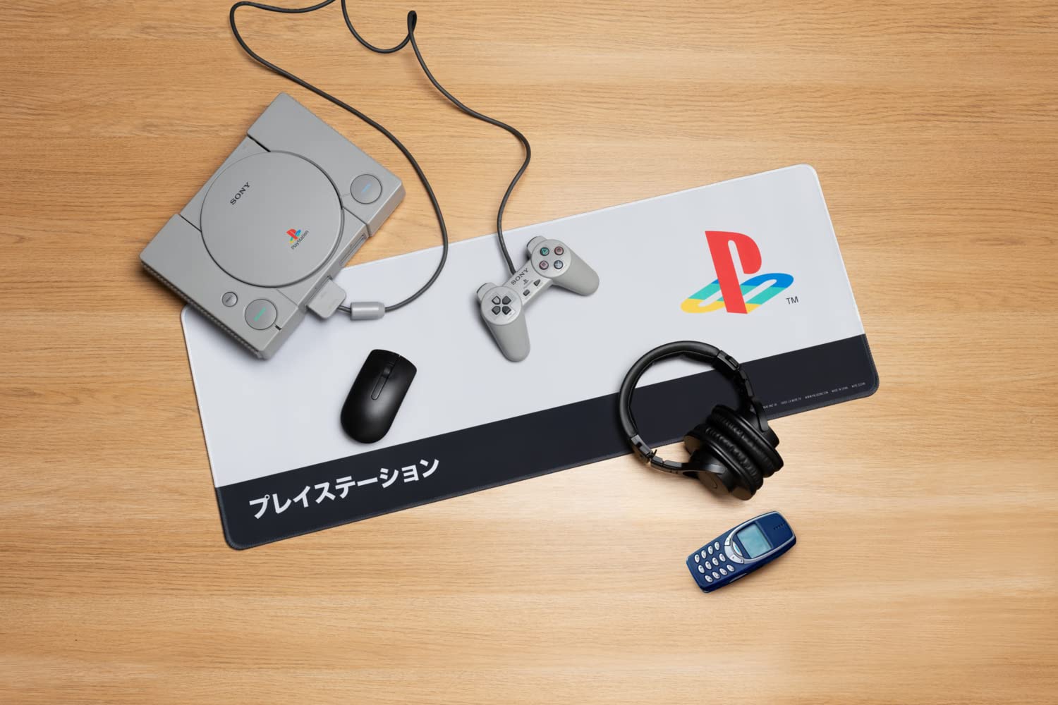 Paladone PlayStation Heritage Tischmatte 30x80 Mauspad