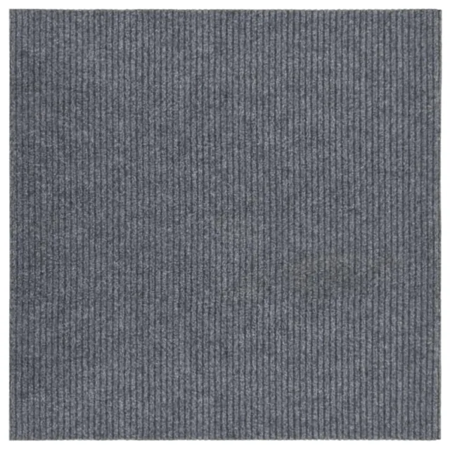 vidaXL Schmutzfangläufer 100x100 cm Grau Rutschfest