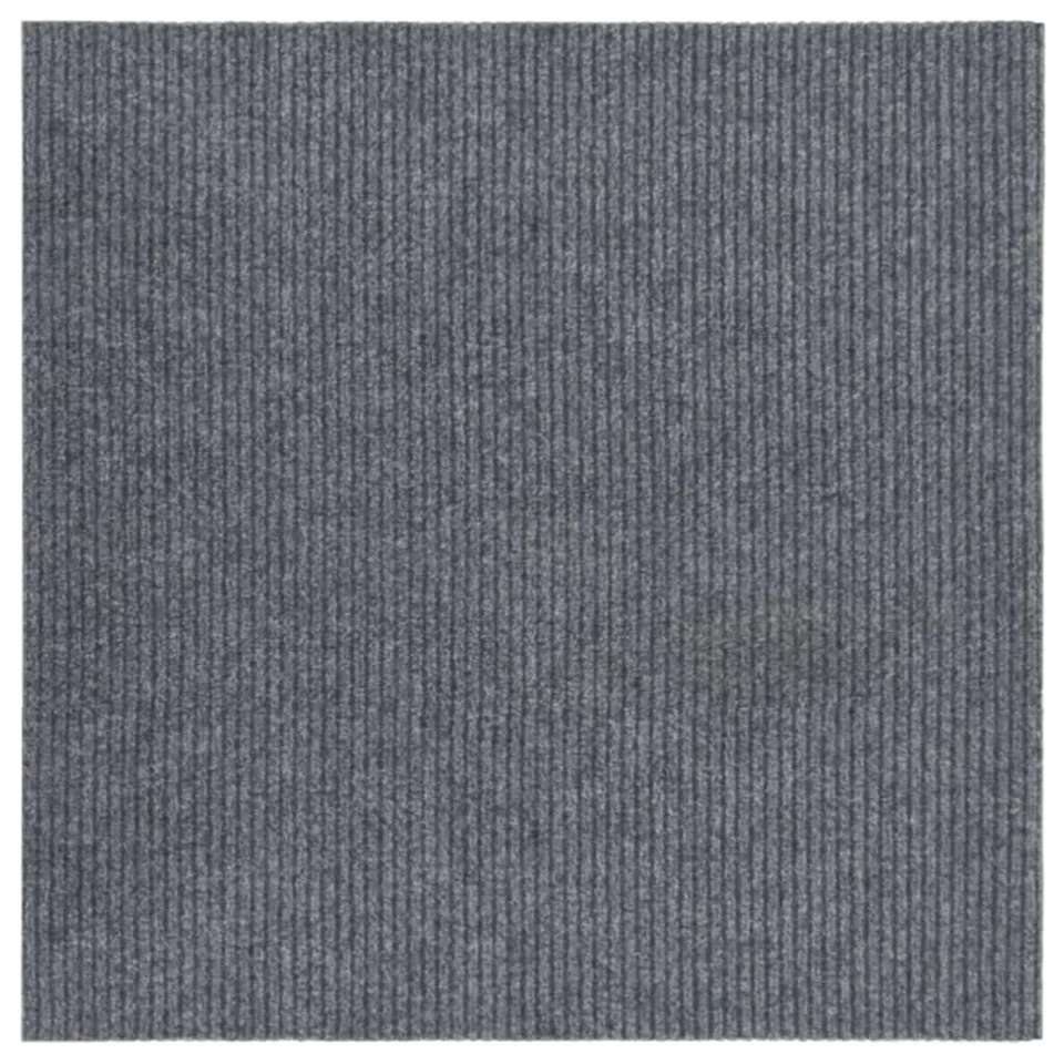 vidaXL Schmutzfangläufer 100x100 cm Grau Rutschfest