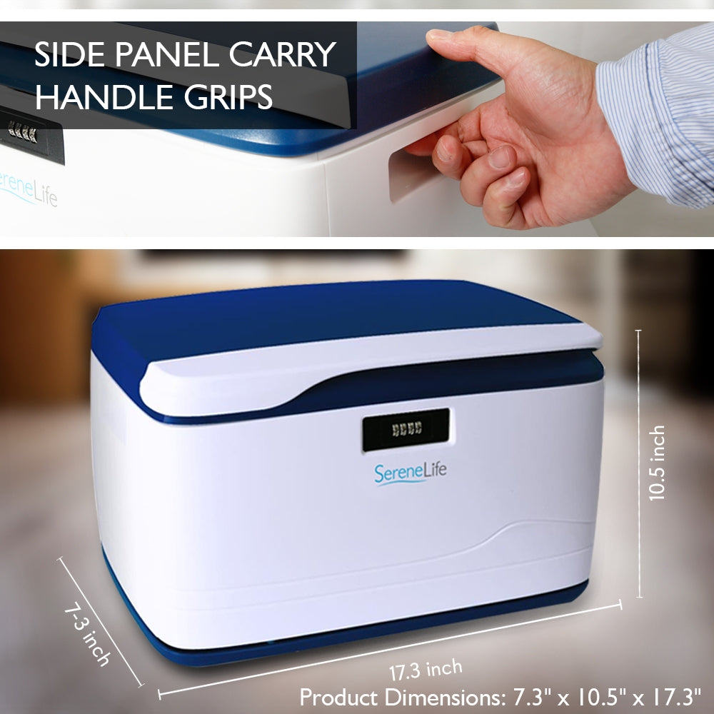 Serenelife SLSBIN10 Box Abschließbar 32 L Stapelbar