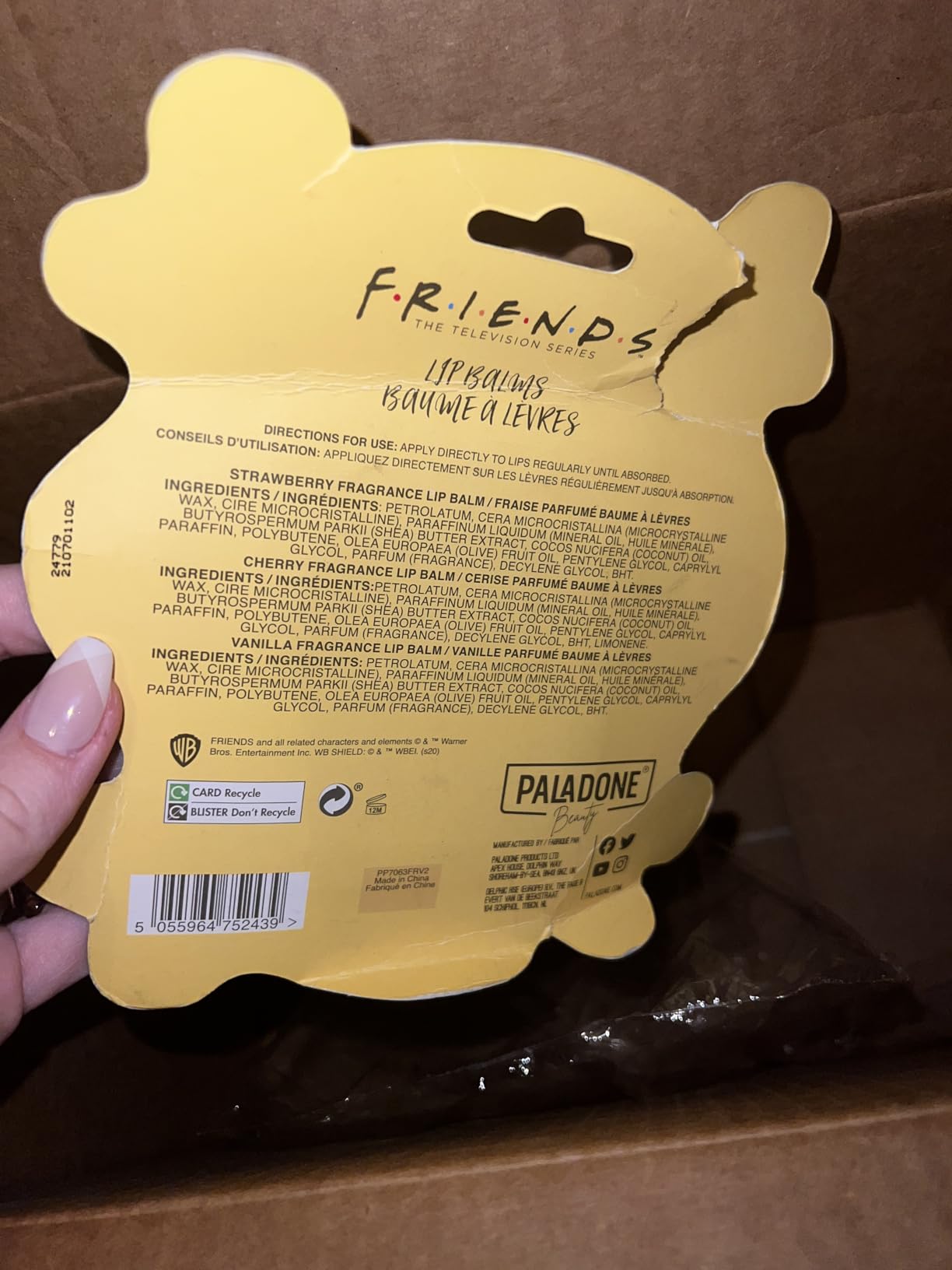 Paladone Friends Lippenbalsam Trio Erdbeere Vanille Kirsche