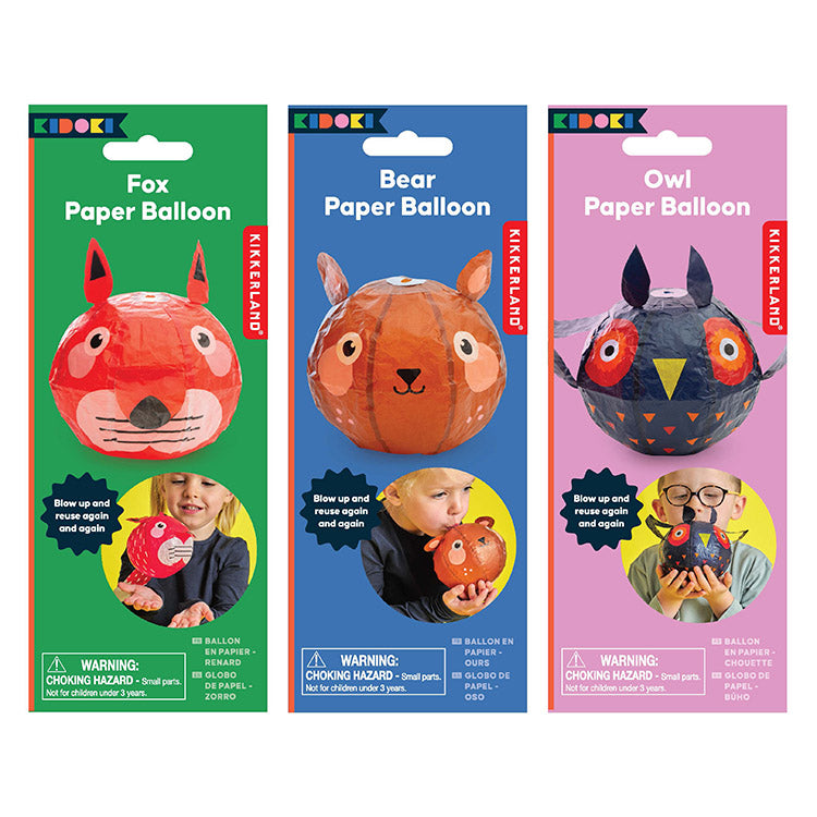 Kikkerland Kidoki Paper Balloons Papierballons Washi