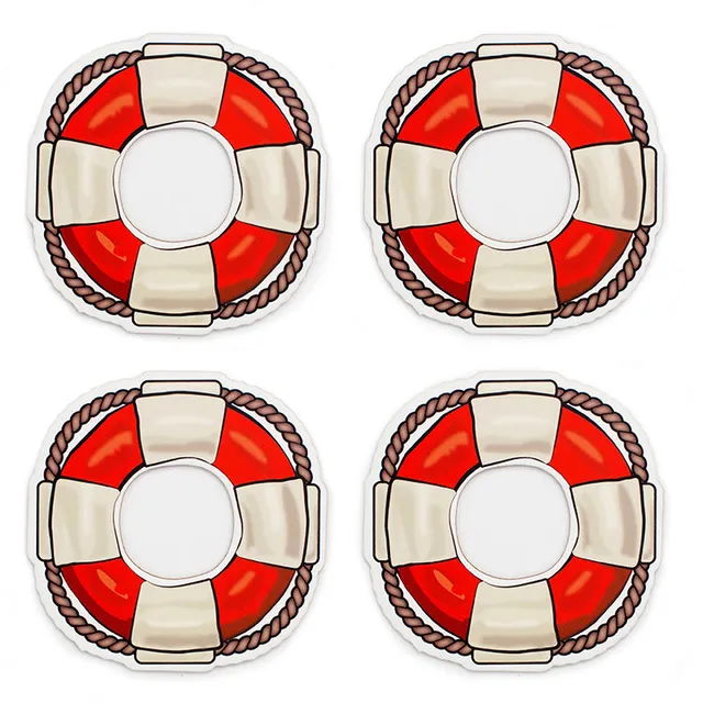 Kikkerland Kitchen Lifesaver Untersetzer 4er Set Kork