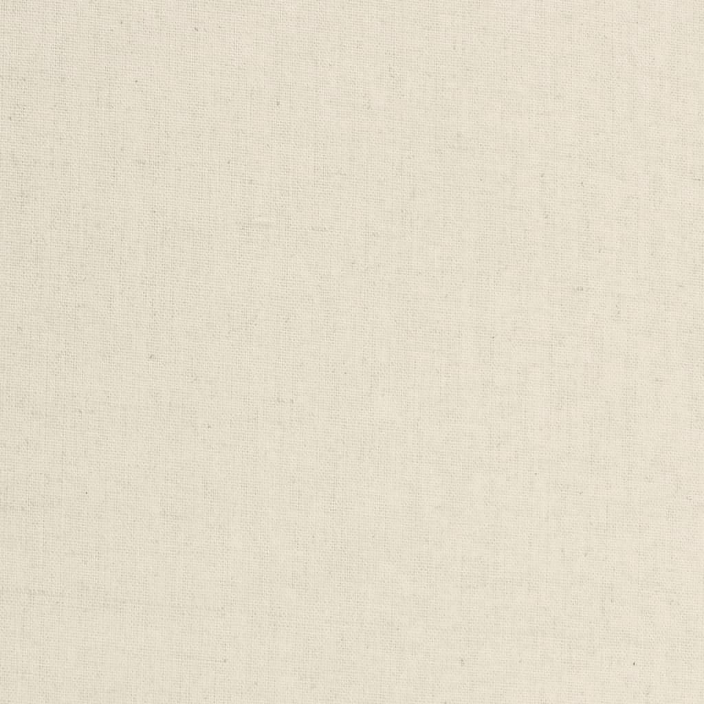 vidaXL Möbel 2-Sitzer-Sofa Creme Leinen Stoffsofa