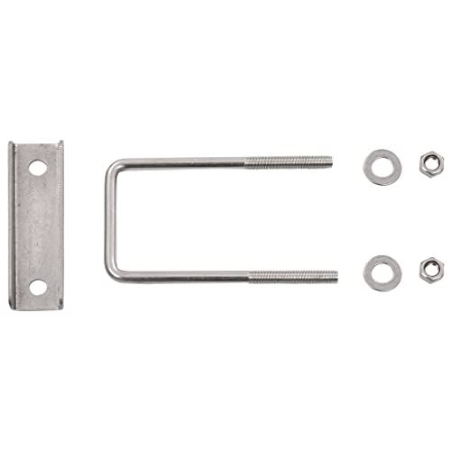 vidaXL Heim & Garten U-Bügel Zaunverbinder Edelstahl 60x40mm 25 Sets