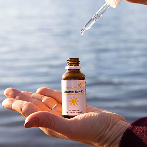 Simply Keto Vitamin D3 K2 Tropfen 30 ml 1084 Tropfen MCT-Öl