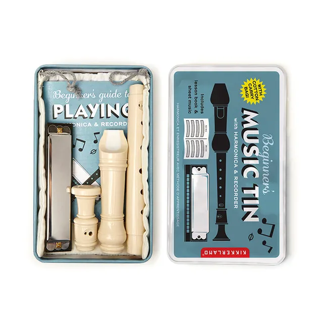 Kikkerland Home Beginner's Music Tin Musikset Dose