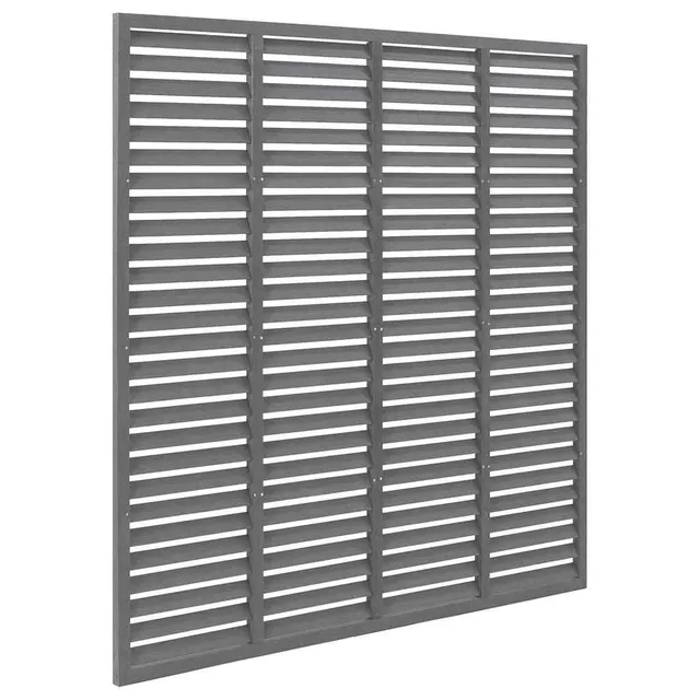 vidaXL Lamellenzaun Sichtschutzzaun grau WPC 180x180 cm