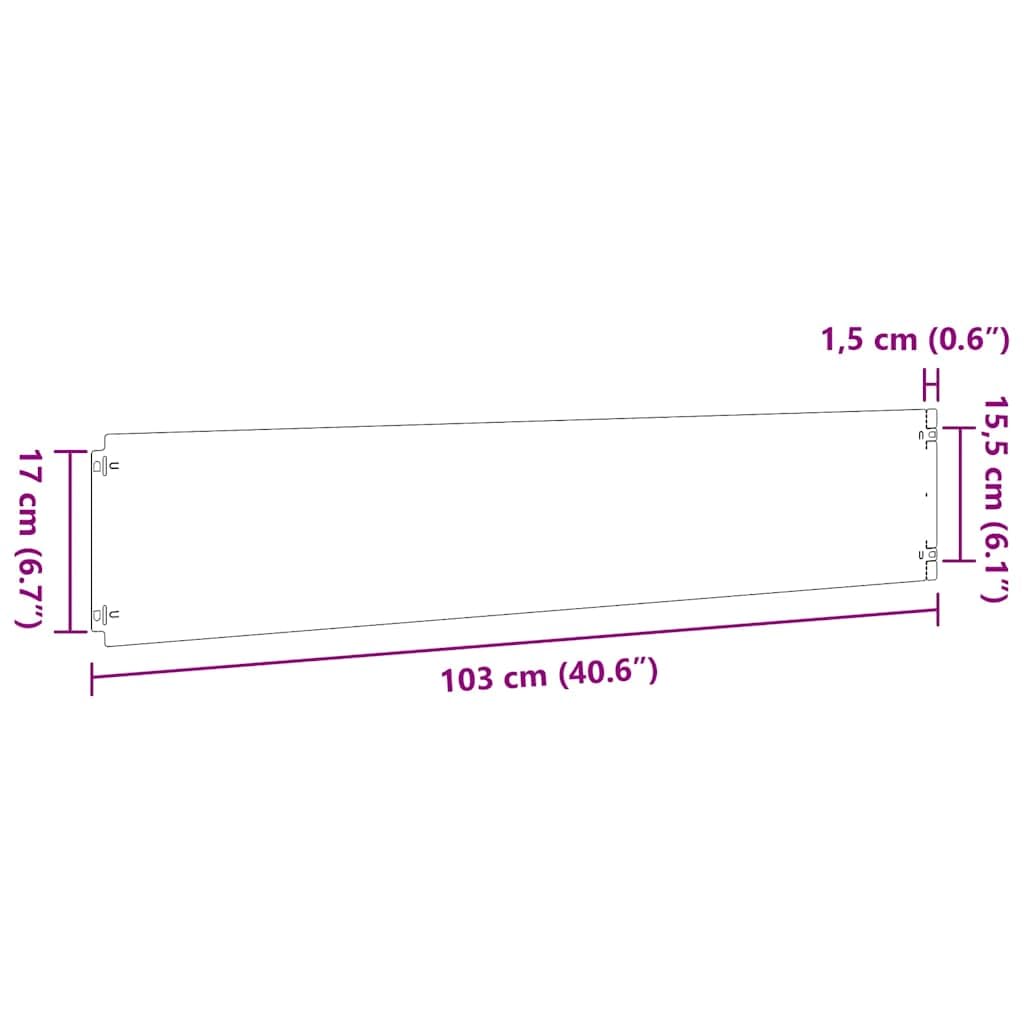 vidaXL Rasenkanten 20x103 cm Edelstahl 30 Stück Rostfrei