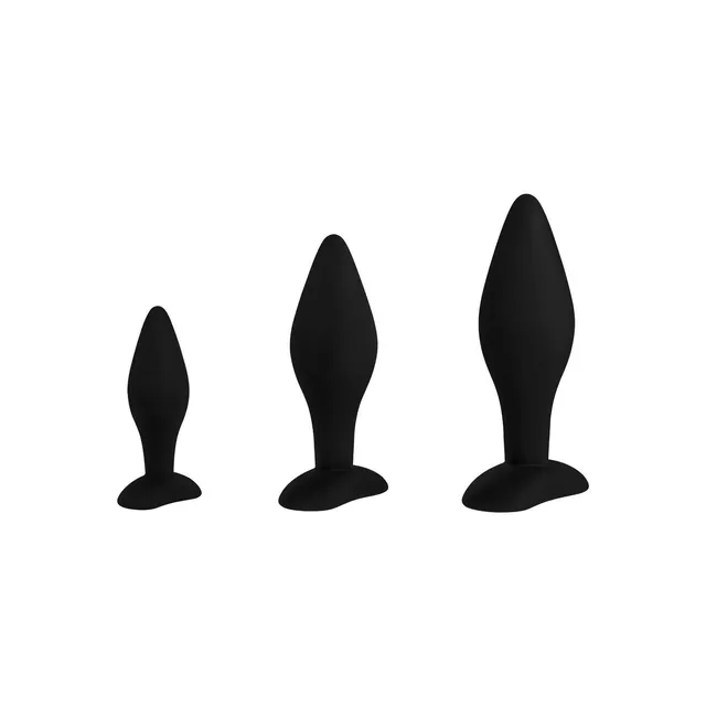 EIS Anal-Plug-Set Silikon 3 Größen konisch Training