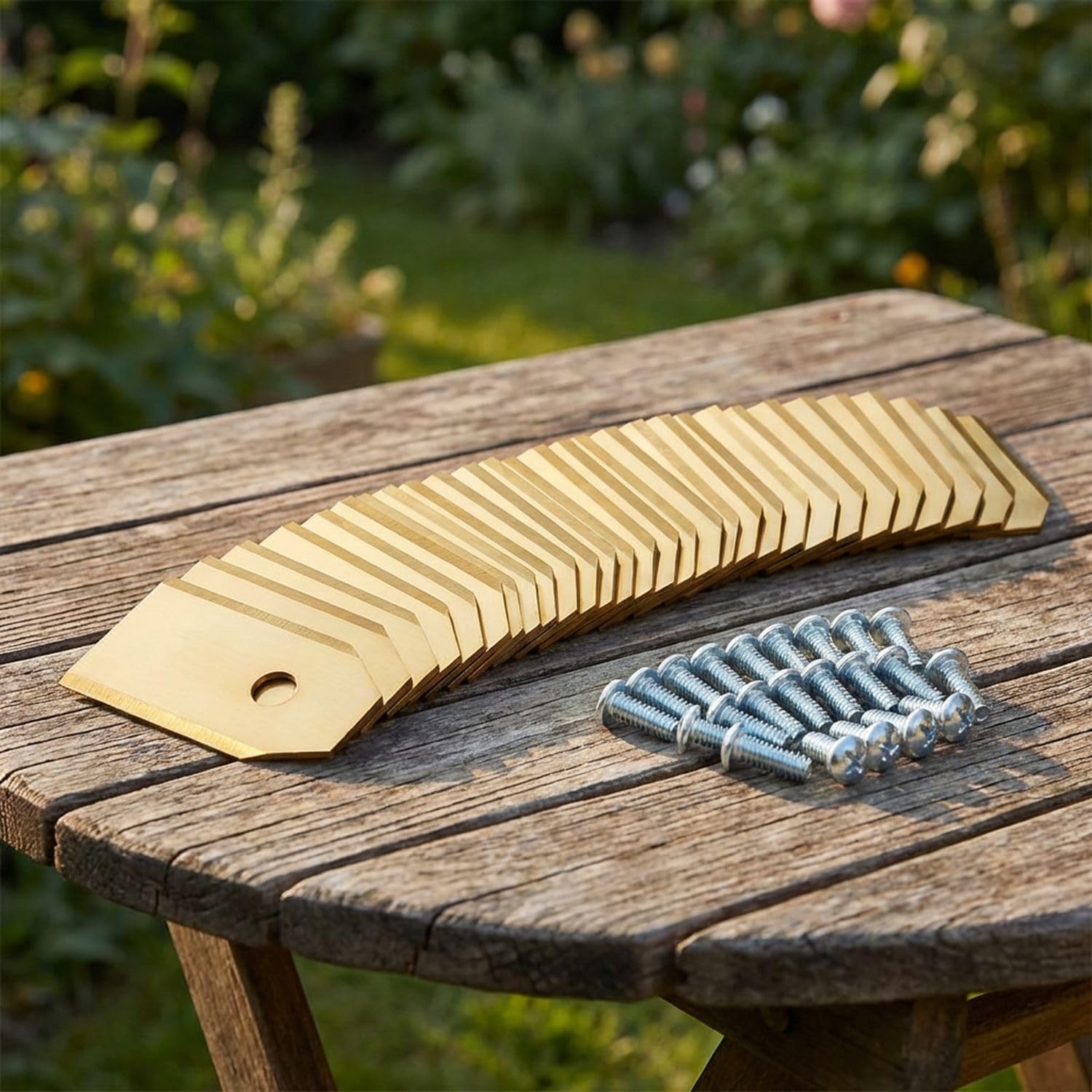 Intirilife Garten Ersatzklingen Titan 30er Pack 3,5 cm
